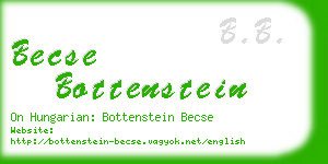 becse bottenstein business card